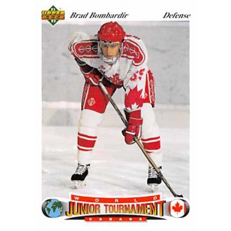 Řadové karty - Bombardir Brad - 1991-92 Upper Deck Czech World Juniors No.55