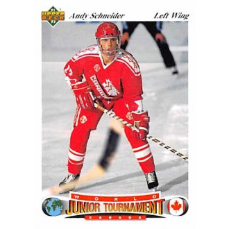 Řadové karty - Schneider Andy - 1991-92 Upper Deck Czech World Juniors No.56