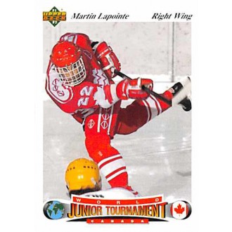 Řadové karty - Lapointe Martin - 1991-92 Upper Deck Czech World Juniors No.59