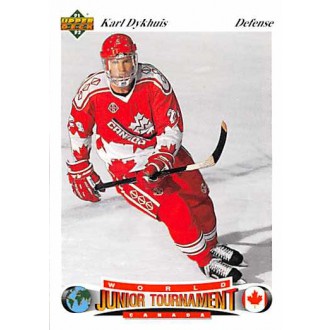 Řadové karty - Dykhuis Karl - 1991-92 Upper Deck Czech World Juniors No.62