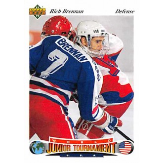 Řadové karty - Brennan Rich - 1991-92 Upper Deck Czech World Juniors No.76