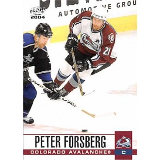 Řadové karty - Forsberg Peter - 2003-04 Pacific No.83