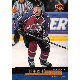 Řadové karty - Forsberg Peter - 1999-00 Upper Deck No.39
