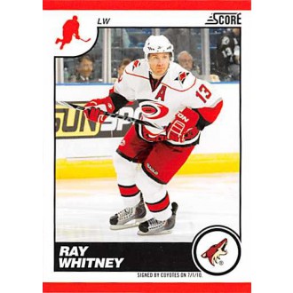 Řadové karty - Whitney Ray - 2010-11 Score No.368