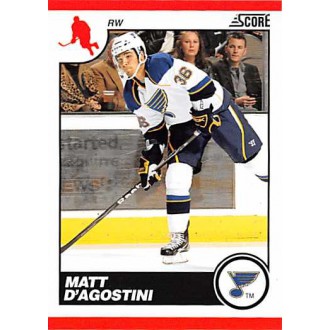 Řadové karty - D´Agostini Matt - 2010-11 Score No.419