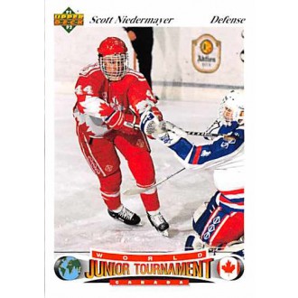 Řadové karty - Niedermayer Scott - 1991-92 Upper Deck Czech World Juniors No.53