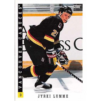 Řadové karty - Lumme Jyrki - 1993-94 Score Canadian No.134