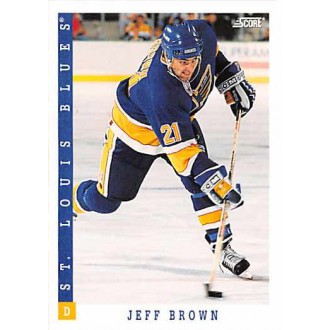 Řadové karty - Brown Jeff - 1993-94 Score Canadian No.194