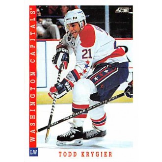 Řadové karty - Krygier Todd - 1993-94 Score Canadian No.357