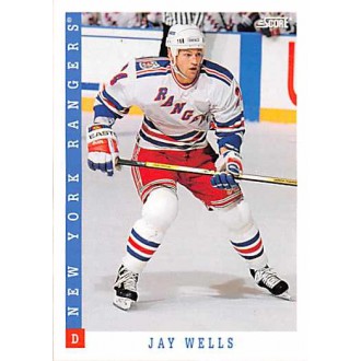 Řadové karty - Wells Jay - 1993-94 Score Canadian No.416