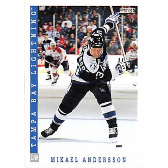 Řadové karty - Andersson Mikael - 1993-94 Score Canadian No.427