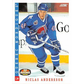 Řadové karty - Andersson Niclas - 1993-94 Score Canadian No.460