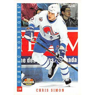 Řadové karty - Simon Chris - 1993-94 Score Canadian No.473