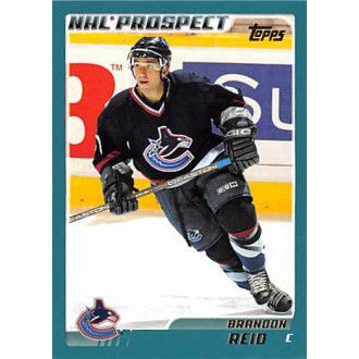 Řadové karty - Reid Brandon - 2003-04 Topps No.325