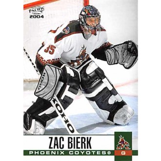 Řadové karty - Bierk Zac - 2003-04 Pacific No.258