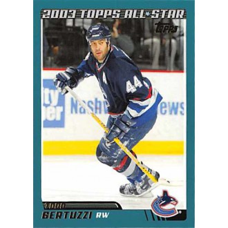 Řadové karty - Bertuzzi Todd - 2003-04 Topps No.305