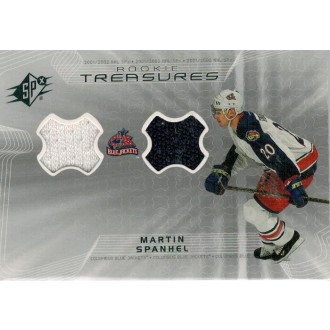 Jersey karty - Špaňhel Martin - 2001-02 SPx Rookie Treasures No.RT-MS