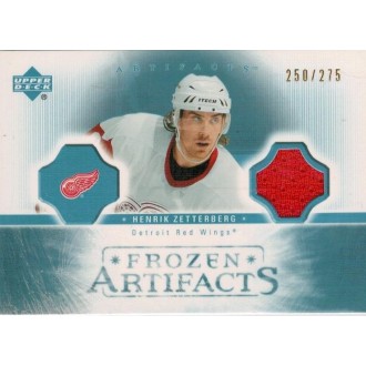 Jersey karty - Zetterberg Henrik - 2005-06 Artifacts Frozen Artifacts No.FA-HZ