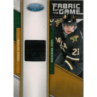 Jersey karty - Eriksson Loui - 2011-12 Certified Fabric of the Game No.47