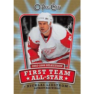 Insertní karty - Lidstrom Nicklas - 2008-09 O-Pee-Chee First Team All-Stars No.1ST-NL