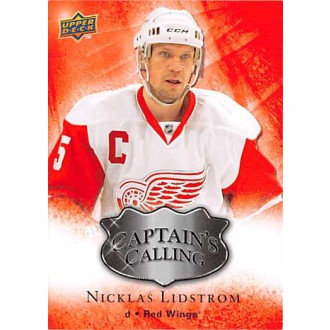 Insertní karty - Lidstrom Nicklas - 2009-10 Upper Deck Captains Calling No.CC6