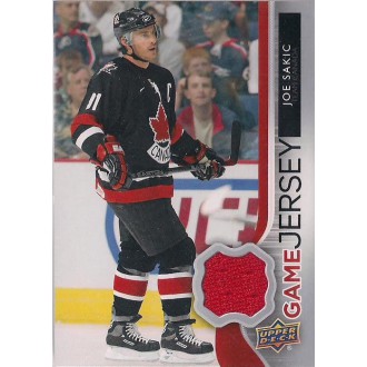 Jersey karty - Sakic Joe - 2014-15 Upper Deck Game Jerseys No.GJ-JS