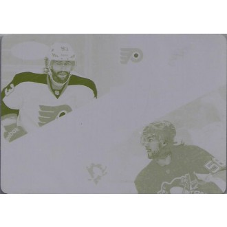 Exkluzivní karty - Voráček Jakub, Letang Kris - 2012-13 Certified Path to the Cup Quarter Finals Printing Plates Yellow No.43