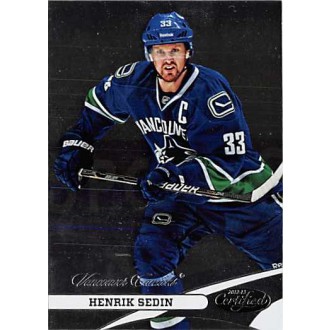 Řadové karty - Sedin Henrik - 2012-13 Certified No.33