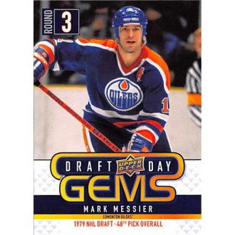 Insertní karty - Messier Mark - 2009-10 Upper Deck Draft Day Gems  No.GEM14