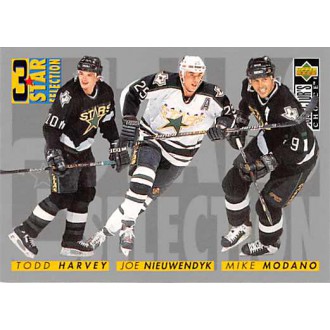 Řadové karty - Modano Mike, Harvey Todd, Nieuwendyk Joe - 1996-97 Collectors Choice No.315