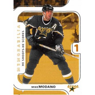 Insertní karty - Modano Mike - 2002-03 BAP Memorabilia He Shoots He Scores Points No.1