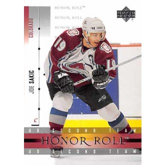 Řadové karty - Sakic Joe - 2001-02 Honor Roll No.14
