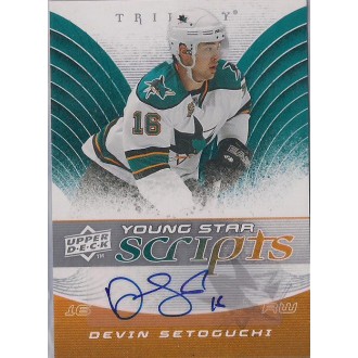 Podepsané karty - Setoguchi Devin - 2008-09 Trilogy Young Star Scripts  No.YS-DS