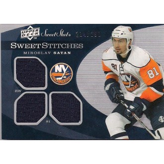 Jersey karty - Šatan Miroslav - 2007-08 Sweet Shot Sweet Stitches Triples  No.SST-MV