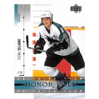 Řadové karty - Selanne Teemu - 2001-02 Honor Roll No.51