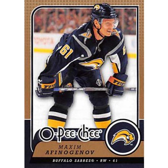 Řadové karty - Afinogenov Maxim - 2008-09 O-Pee-Chee No.87