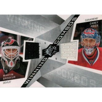 Jersey karty - Brodeur Martin, Price Carey - 2008-09 SPx Winning Combos No.WC-BP