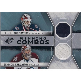 Jersey karty - Bobrovsky Sergei, Varlamov Semyon - 2014-15 SPx Winning Combos No.WC-BV