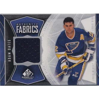 Jersey karty - Oates Adam - 2009-10 SP Game Used Authentic Fabrics No.AF-AO