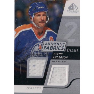 Jersey karty - Anderson Glenn - 2008-09 SP Game Used Dual Authentic Fabrics  No.AF-GA