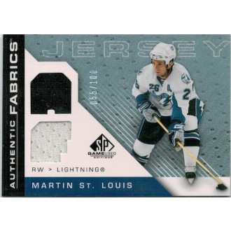 Jersey karty - St.Louis Martin - 2007-08 SP Game Used Authentic Fabrics Rainbow No.AF-SM