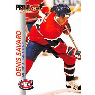 Řadové karty - Savard Denis - 1992-93 Pro Set No.84