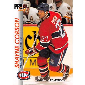 Řadové karty - Corson Shayne - 1992-93 Pro Set No.89