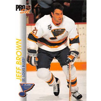 Řadové karty - Brown Jeff - 1992-93 Pro Set No.158