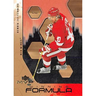 Insertní karty - Zetterberg Henrik - 2003-04 MVP Winning Formula No.WF10