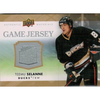 Jersey karty - Selanne Teemu - 2007-08 Upper Deck Game Jerseys No.GJ2-TS