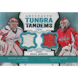 Jersey karty - Neuvirth Michal, Holtby Braden - 2013-14 Artifacts Tundra Tandems Jerseys No.TT-NH