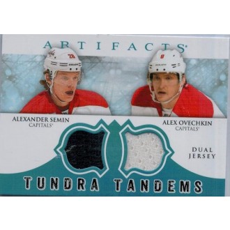 Jersey karty - Ovechkin Alex, Semin Alexander - 2012-13 Artifacts Tundra Tandems Jerseys Blue No.TT-SO