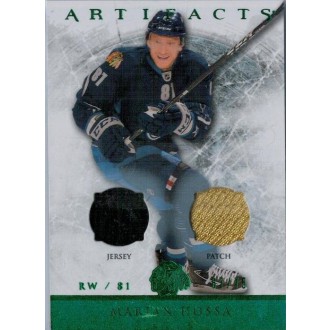 Patch karty - Hossa Marián - 2012-13 Artifacts Jerseys Patch Emerald No.54
