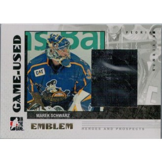 Jersey karty - Schwarz Marek - 2007-08 ITG Heroes and Prospects Emblems Spring expo 2008 1/1 No.GUE34